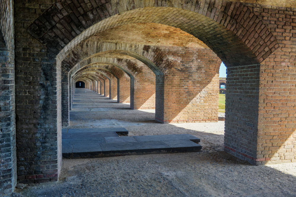 Halls of Fort Jefferson in Dry Tortugas