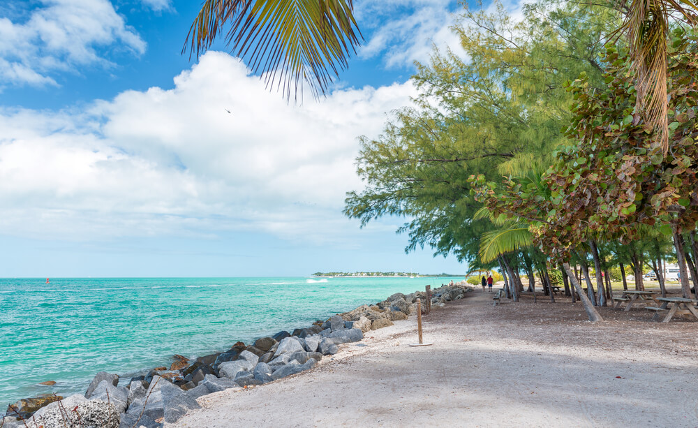 things to do in key west Coastline of Fort Zachary State Park in Key West, FL