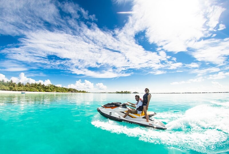 Jet skiing