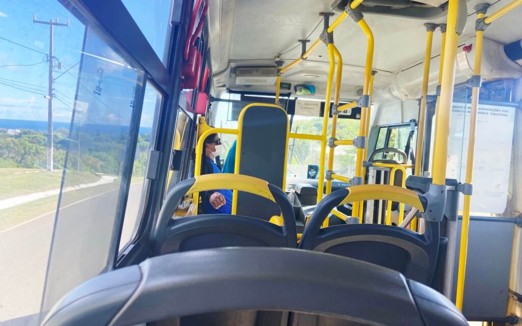 Empty bus in Fernando De Noronha