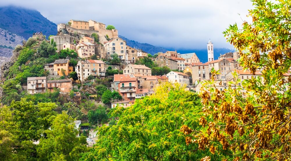 The 15 Prettiest Islands To Visit In France 21 Corte - impressive medieval town in Corsica, France (1)