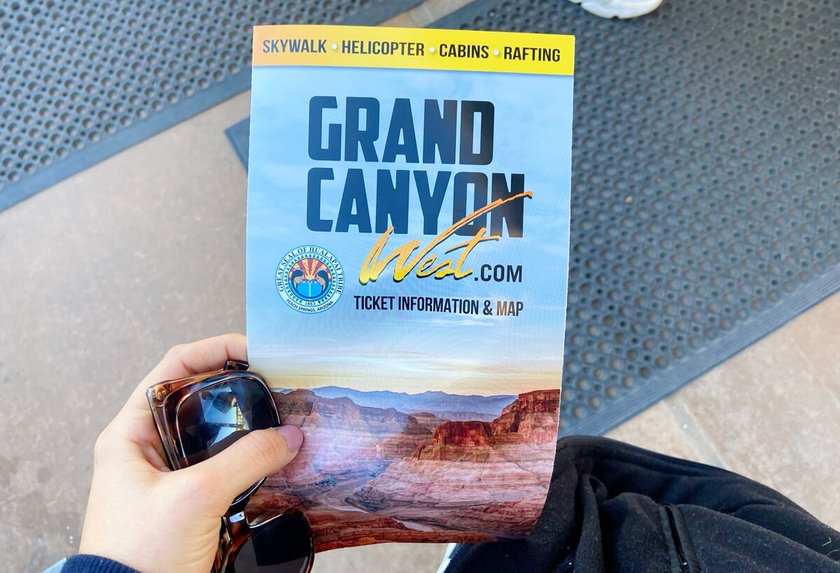 grand canyon west map