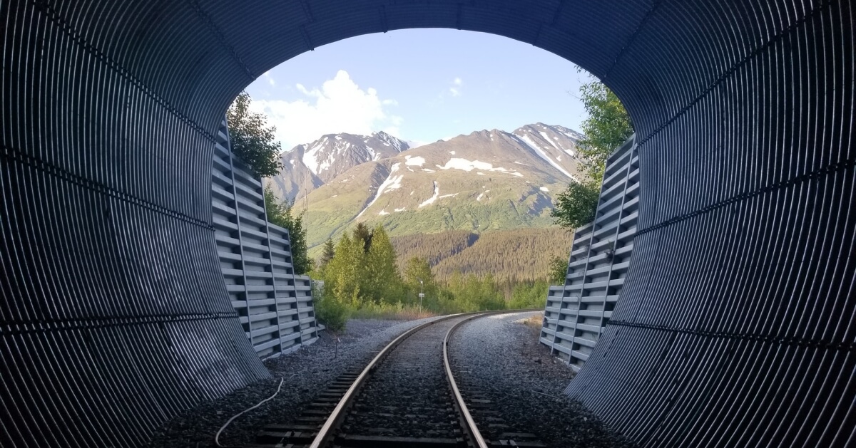 a tunnel in alaska