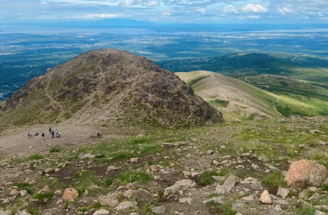 views from flattop mountain hike