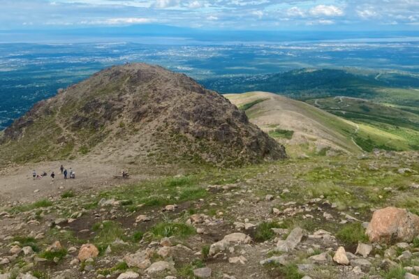 views from flattop mountain hike
