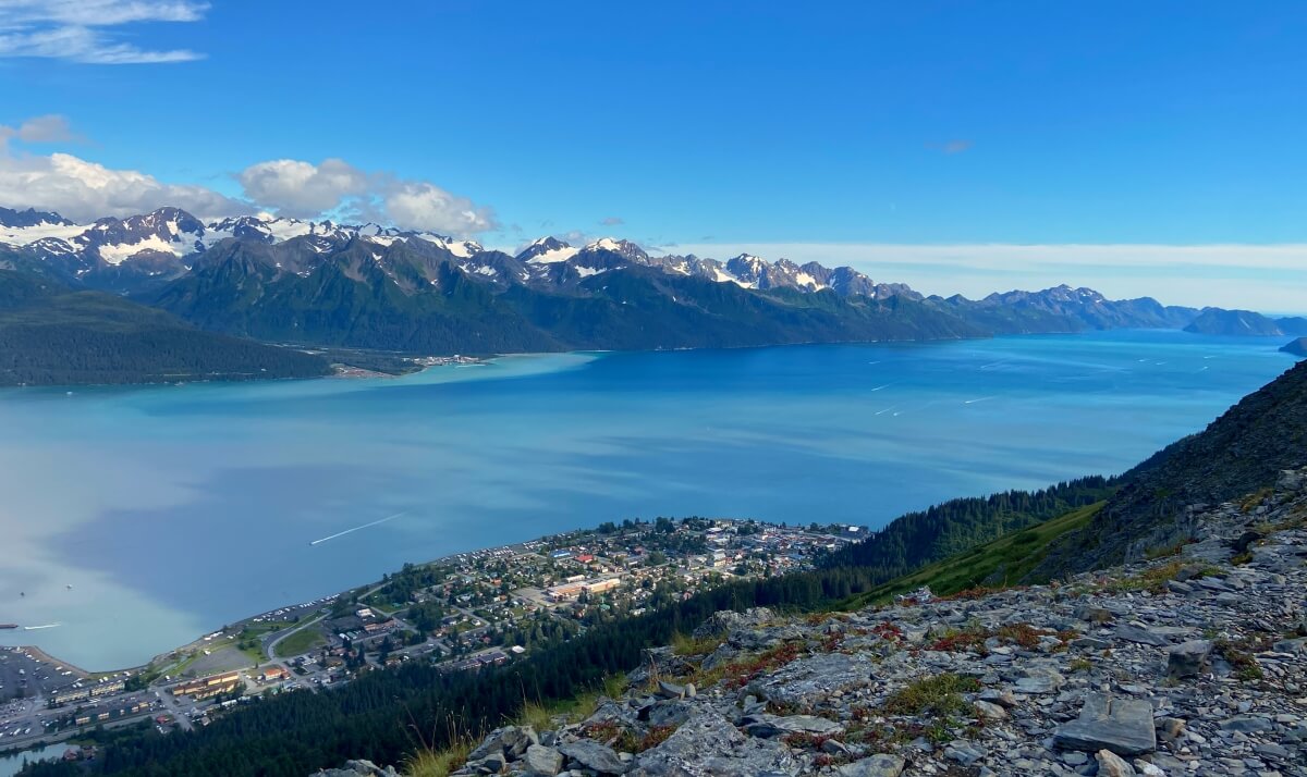 views from the top of mount marathon seward